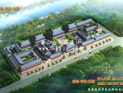 寶林禪寺總體建筑效果圖設計